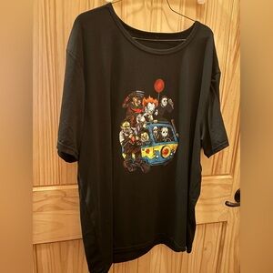 Movie monsters in mystery van Graphic black Shirt adult XXL